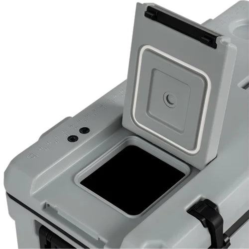 Large Capacity PU Insulated Cooler Box 50L Waterproof Thermal Ice Chest with Solar Panel for Outdoor Camping Picnic Food Storage