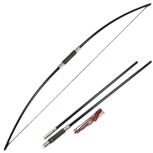 65" English Traditional Longbow Set 60/65/70lbs Archery Takedown Bow Hunting Adult Target Practice