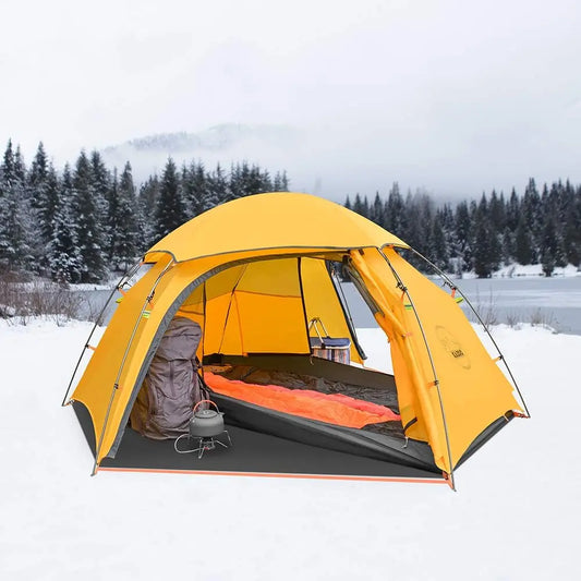 Ultralight Waterproof Backpacking Tent for 1-2 People, Aluminum Frame Double Layer Hiking Camping Shelter