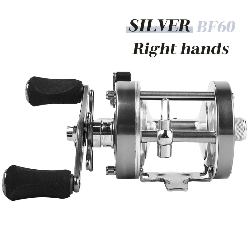 BILLINGS Trolling Drum Fishing Reels 20LB Max Drag 6+1BB 4.2:1/5.2:1 Gear Ratio CNC Aluminum Spool Smooth Right Hand Baitcaster Reel for Freshwater Saltwater