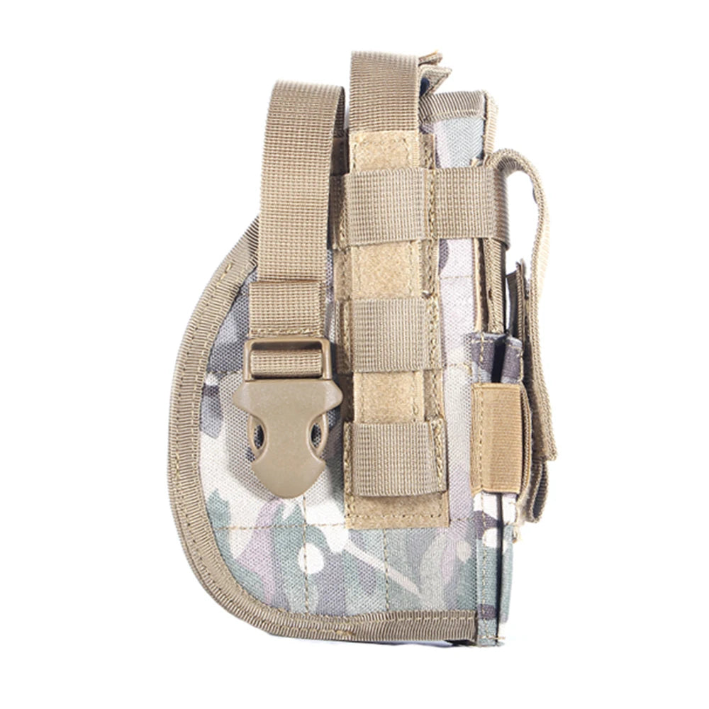 Universal Tactical Nylon Gun Holster Molle Modular Pistol Holster Hunting Universal Gun Holster Right Hand Waist Belt Holster