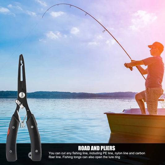 Fishing Pliers Muti-Function Fishing Hook Remover Tool Stainless Steel Fishing Line Cutters Fishing Multitool With Sheath And