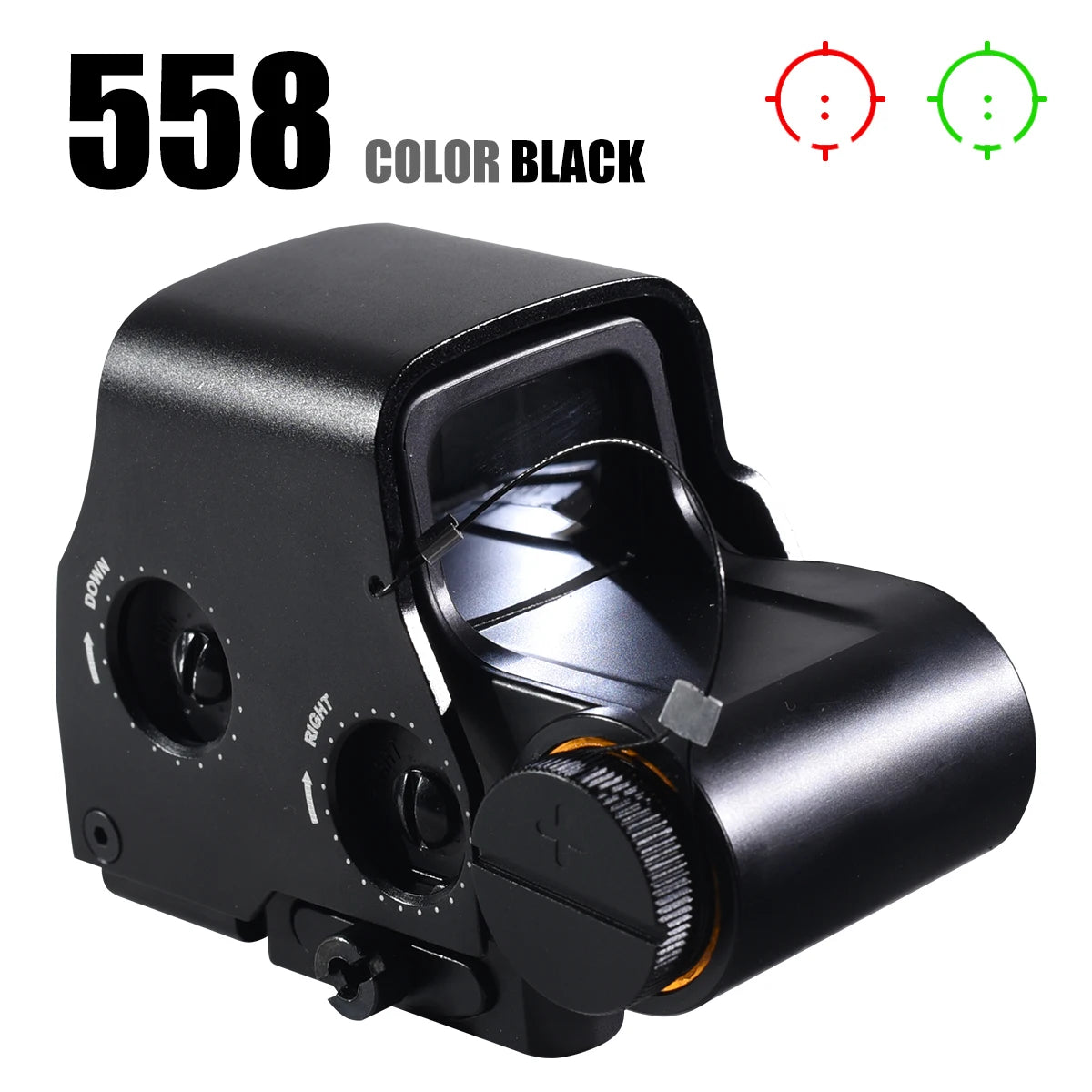 558 Holographic Collimator G33/43/45 3X/5X Magnifier Folding Side Flip Scopes Red Dot Sight Reflex Airsoft Scope 20mm QD Rail
