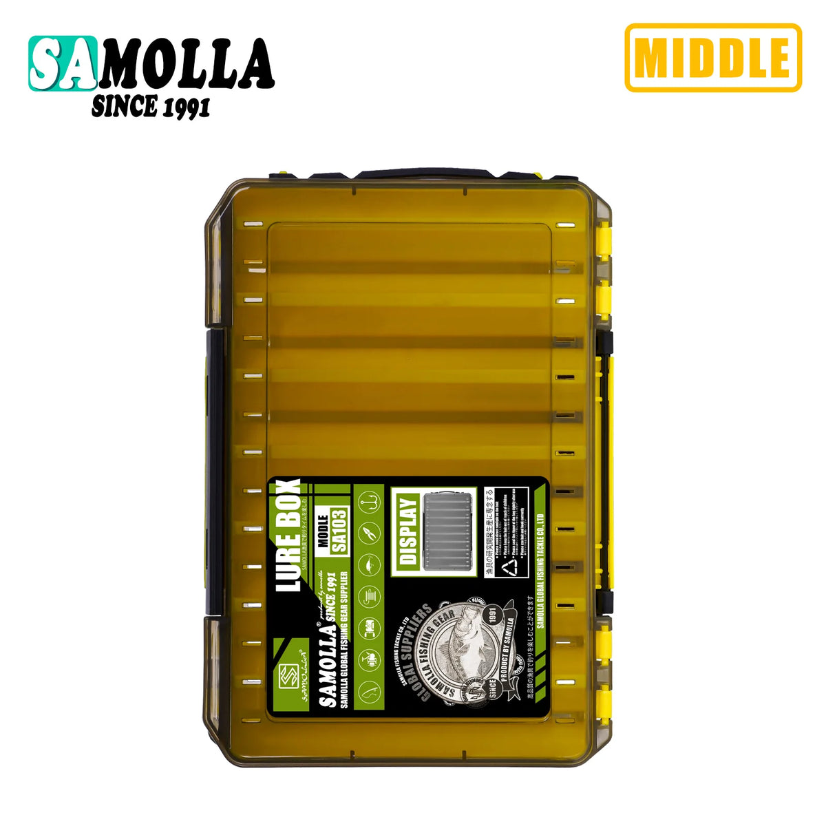 Double Sided Lure Baits Box Fishing Large Compartments Plastic Accessories Storage Tackle Container Case Adjustable Organizer