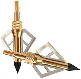 Crossbow Broadheads 100 Grain 12 Pack Archery Hunting 3 Blades Sharp Compound Recurve Bow Arrow Heads