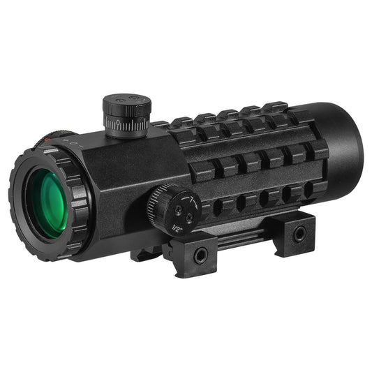 FIRE WOLF 3X28 Tactical Hunting Optical Rifle Scope Green Red Dot Cross Scope Universal 11/20mm Railway Rifle Holographic Scope