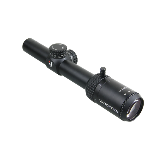 VictOptics 1-4x20 SFP Riflescope | Mil & Ranging Reticle | Fully Multi Coated | 25.4MM 1" Tube | Power Ring Throw Lever