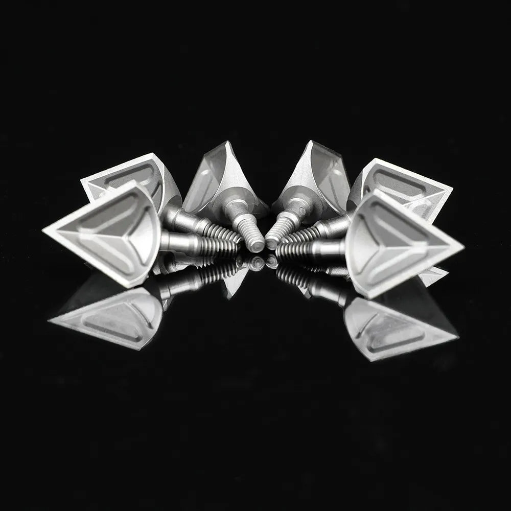 6pcs Archery Broadhead 100gr Screw-in Arrow Tips Target Arrowhead Durable Stainless Steel Outdoor Bow Hunting Shooting Accessory