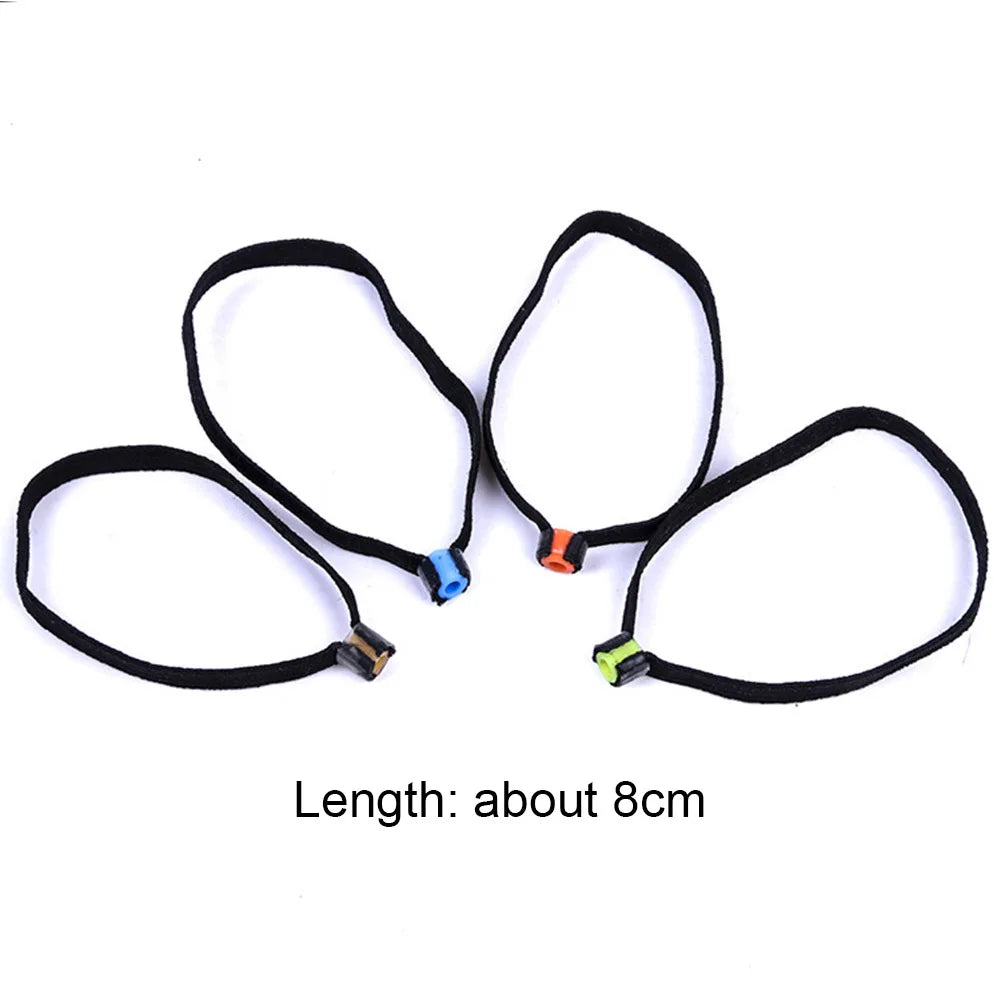 6pcs Fly Fishing Tippet Ring Nylon Fishing Tippet Spool Ring Elastic Leading Rope Replacement Tackle Tool Fishing Accessories