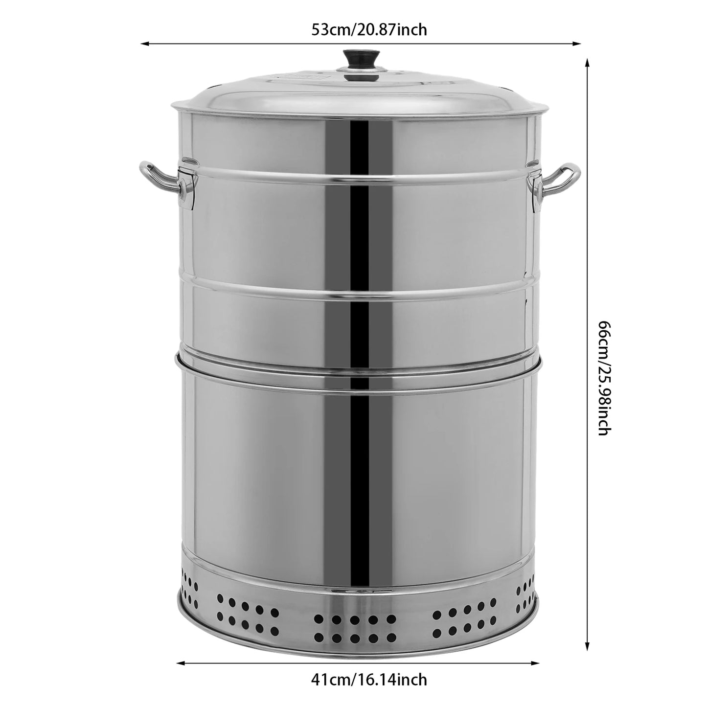 Charcoal Barbecue Grill Portable Outdoor- 360° Even Heating Stainless Steel Oil-Carbon Separation with 50 Skewers Camping/Picnic