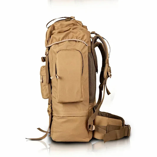 70L Metal Steel Frame Bag Men's New Hunting Backpack Waterproof Nylon Backpacks Hunting Bags