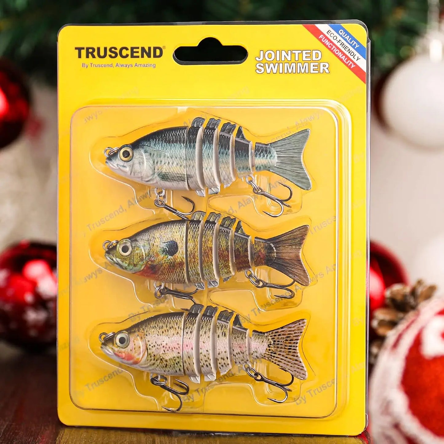 Easy Catch Fishing Lures with BKK Hooks, Wiggling, Vibrating, Rattling, Gurgling, Heavy-Duty Dyneema Fiber Jointed Swimbaits for Bass, Trout, Crappie