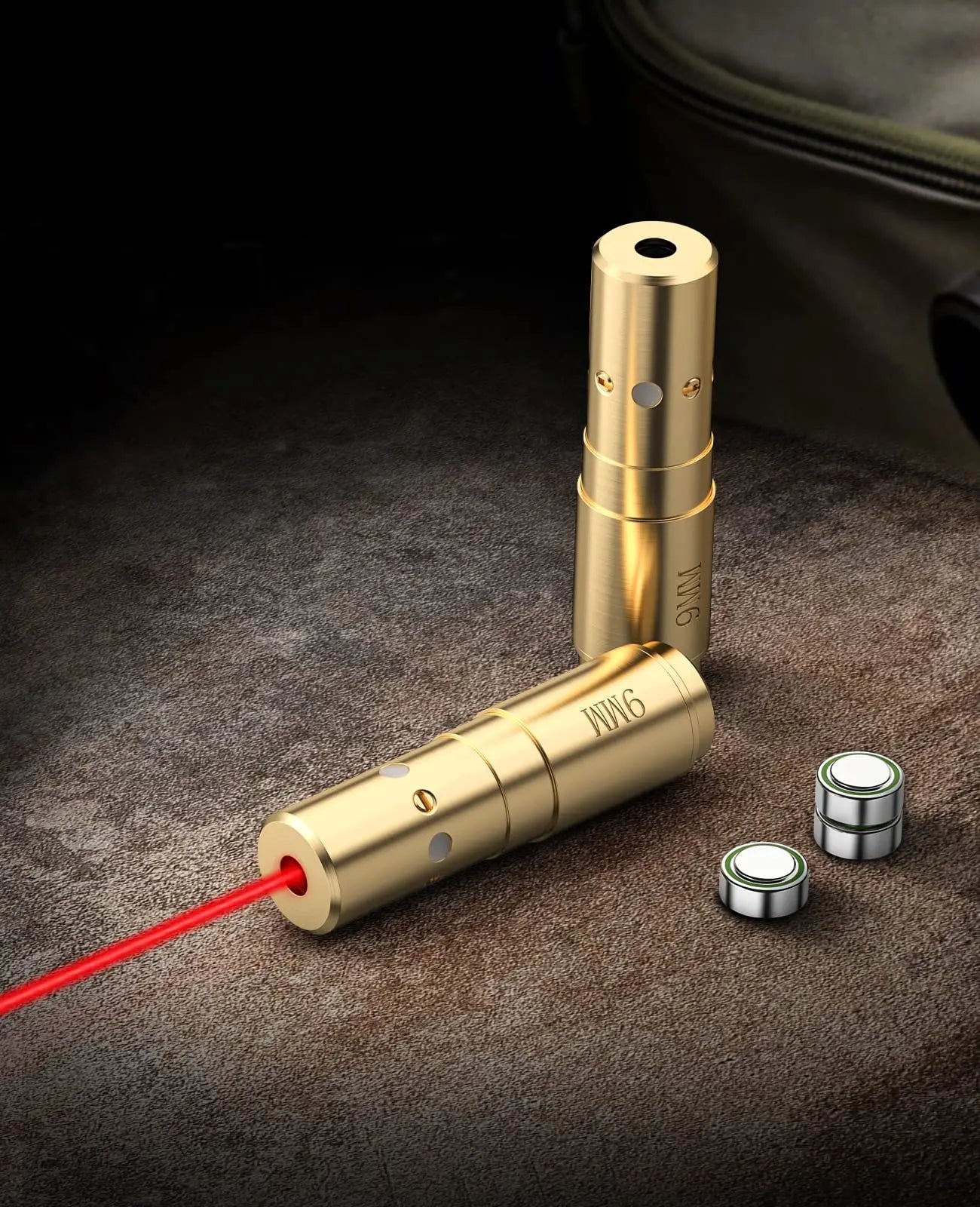 CVLIFE Bore Sight 9mm/223 5.56mm Red Laser Boresighter with 4 Sets of Batteries
