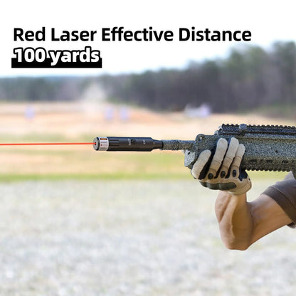 EZshoot Bore Sight Kit Bright Green or Red Dot BoreSighter with Big Button Switch for .17 to 12GA Caliber
