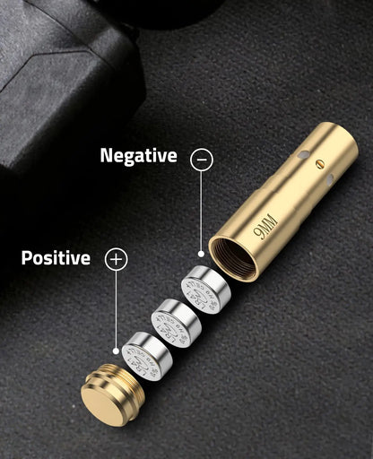 CVLIFE Bore Sight 9mm/223 5.56mm Red Laser Boresighter with 4 Sets of Batteries