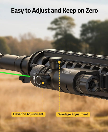 CVLIFE Laser Sight for Rifle with Picatinny/M-lok Rail Mount, Green Laser for Guns, Low-Profile Laser Sight with Pressure Switch