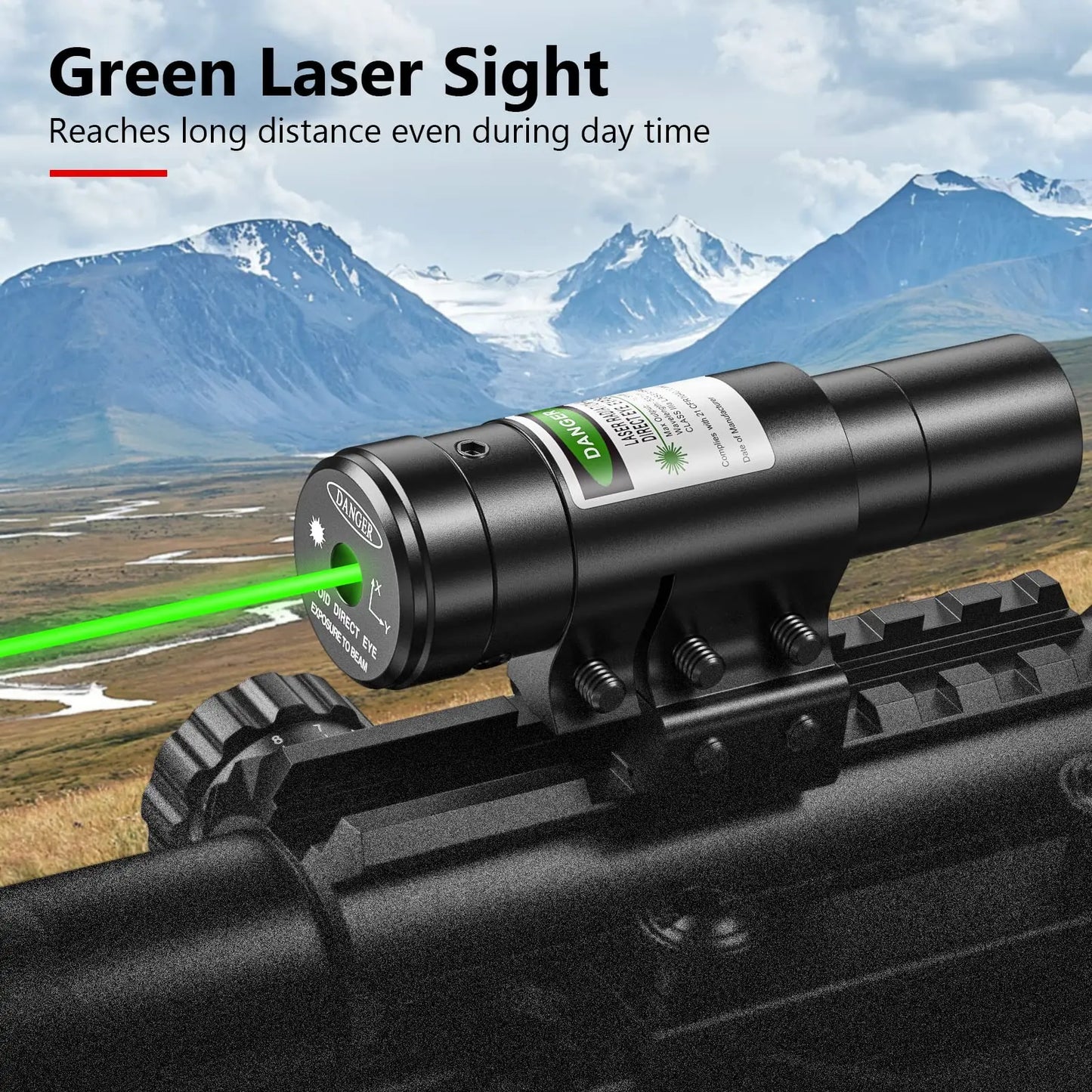 Riflescope Combo 4-12x50EG Dual Illuminated Optics IIIA 2MW Laser Sight 4 Holographic Reticle Green Dot Sight 20mm Scope Mount