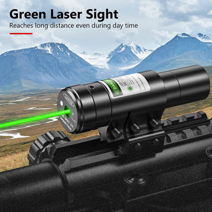 Riflescope Combo 4-12x50EG Dual Illuminated Optics IIIA 2MW Laser Sight 4 Holographic Reticle Green Dot Sight 20mm Scope Mount