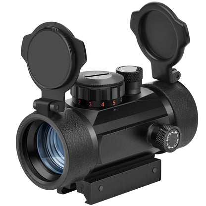 EZshoot Red Green Dot Sight Red Dot Scope Reflex Sight with Lens Cap 20mm/11mm Picatinny Rail Mount