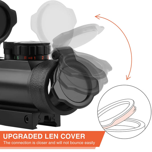 EZshoot Red Green Dot Sight Red Dot Scope Reflex Sight with Lens Cap 20mm/11mm Picatinny Rail Mount