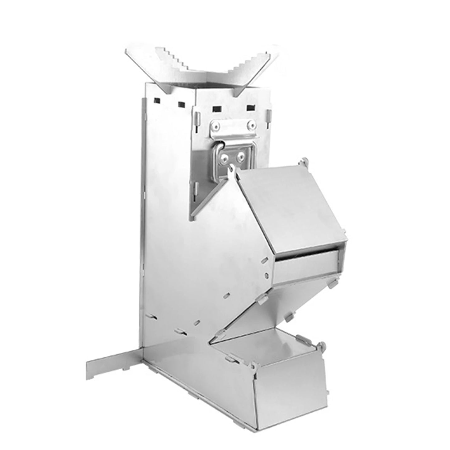 Outdoor Wood Stove Thick Stainless Steel Removable Portable Camping Stove Camping Hiking Fire Stove Camping Supplies