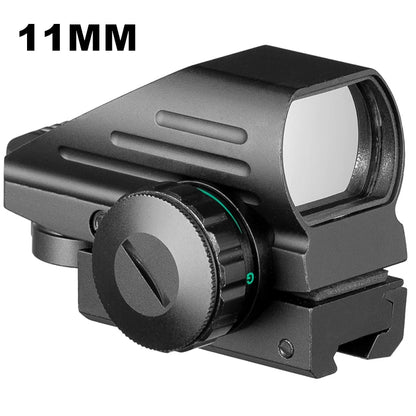 Red Dot Sight Scope Tactical Reflex Riflescope Reticle Holographic Projected Sight Hunting 20mm Rail Mount 1MOA