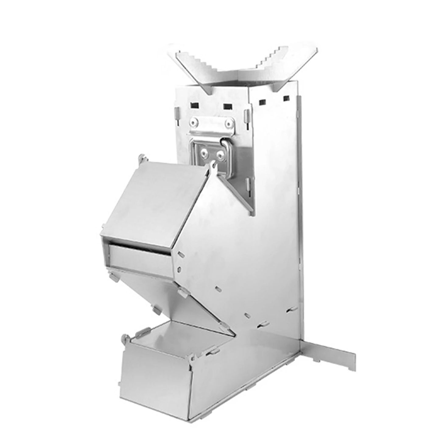 Outdoor Wood Stove Thick Stainless Steel Removable Portable Camping Stove Camping Hiking Fire Stove Camping Supplies