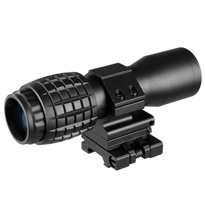 Red Dot Sight Scope 5x Magnifier Quick Flip Scope Flip To Side Mount Fit For 20mm Mount