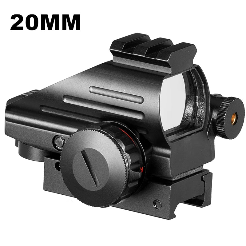 Red Dot Sight Scope Tactical Reflex Riflescope Reticle Holographic Projected Sight Hunting 20mm Rail Mount 1MOA