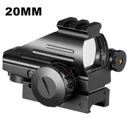 Red Dot Sight Scope Tactical Reflex Riflescope Reticle Holographic Projected Sight Hunting 20mm Rail Mount 1MOA