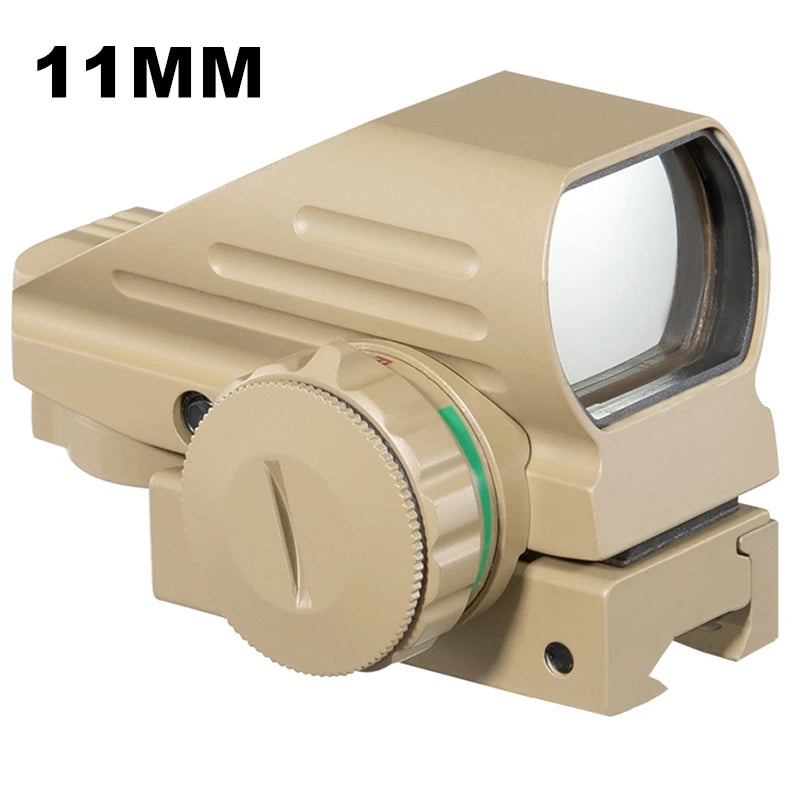 Red Dot Sight Scope Tactical Reflex Riflescope Reticle Holographic Projected Sight Hunting 20mm Rail Mount 1MOA