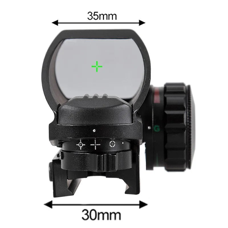 Red Dot Sight Scope Tactical Reflex Riflescope Reticle Holographic Projected Sight Hunting 20mm Rail Mount 1MOA