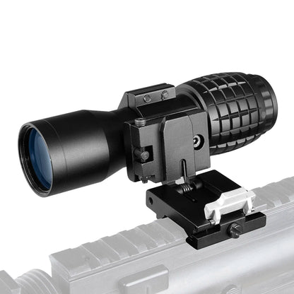 Red Dot Sight Scope 5x Magnifier Quick Flip Scope Flip To Side Mount Fit For 20mm Mount