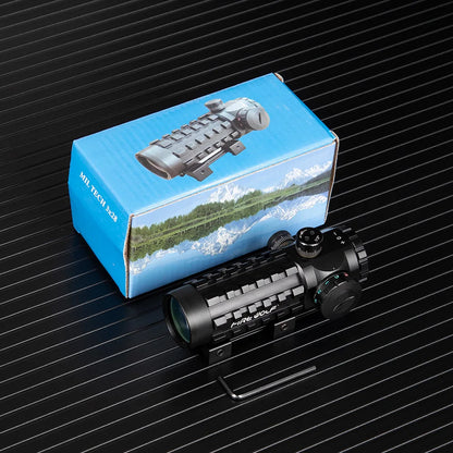 3X28 Green Red Dot Cross Sight Scope Tactical Optics Riflescope Fit 11/20mm Rail Rifle Scopes for Hunting