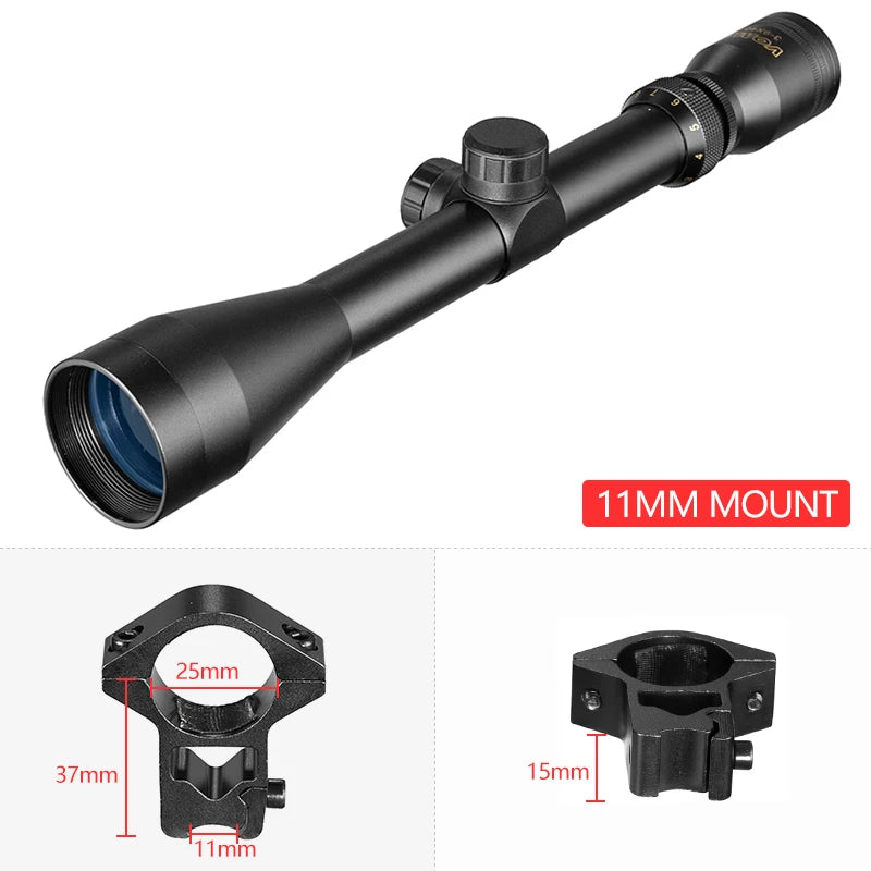 VOMZ 3-9X40 Scope Wire Rangefinder Reticle Hunting Deer Air Rifle   Crossbow Mil Dot Reticle Riflescope Tactical Optical Sights