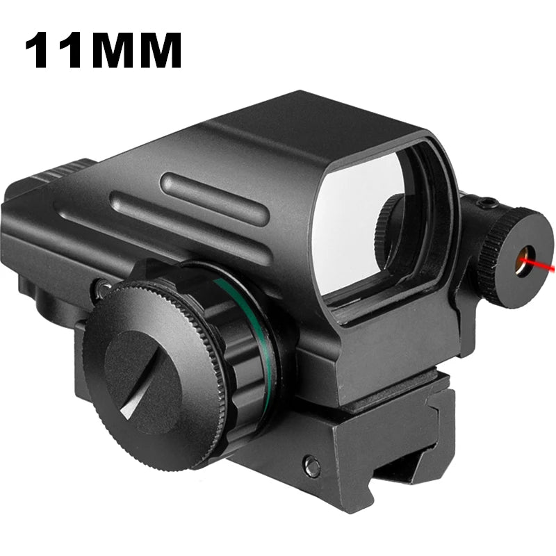 Red Dot Sight Scope Tactical Reflex Riflescope Reticle Holographic Projected Sight Hunting 20mm Rail Mount 1MOA