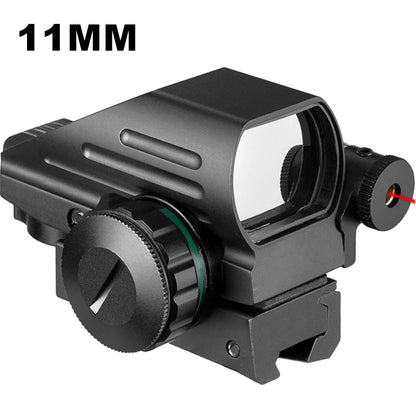 Red Dot Sight Scope Tactical Reflex Riflescope Reticle Holographic Projected Sight Hunting 20mm Rail Mount 1MOA