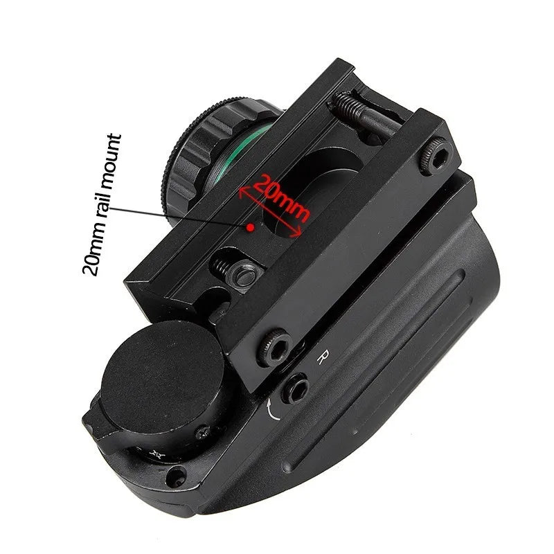 Red Dot Sight Scope Tactical Reflex Riflescope Reticle Holographic Projected Sight Hunting 20mm Rail Mount 1MOA