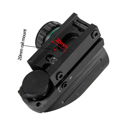 Red Dot Sight Scope Tactical Reflex Riflescope Reticle Holographic Projected Sight Hunting 20mm Rail Mount 1MOA