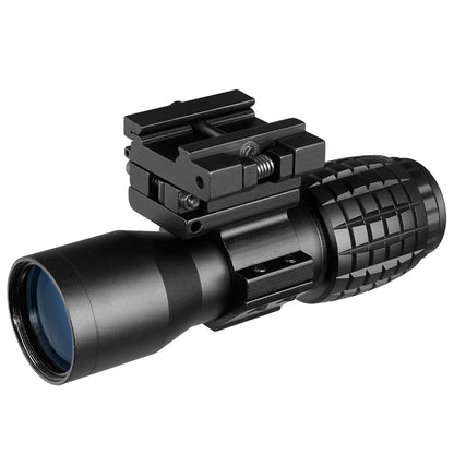 Red Dot Sight Scope 5x Magnifier Quick Flip Scope Flip To Side Mount Fit For 20mm Mount