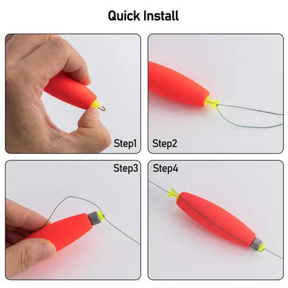 10pcs Slip Bobbers Fishing Weighted Buoy Foam Bobbers Floats Fishing Floats Sea Rock Fishing Striking Float Fishing Accessories