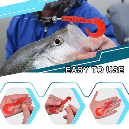 50pcs Round Ball Jig Heads Fishing Hooks for Saltwater Freshwater Swimbait Bass Trout Crappie 1/32 1/16 1/8 oz