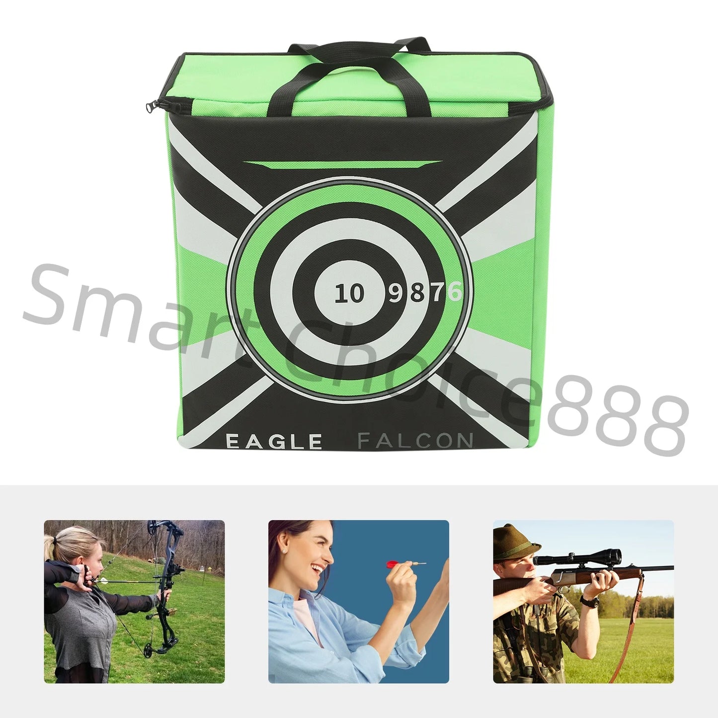 Archery Target Bag Portable Bow Target Water Resistant Archery Targets Refillable w/ Carrying Handle Training Accessories