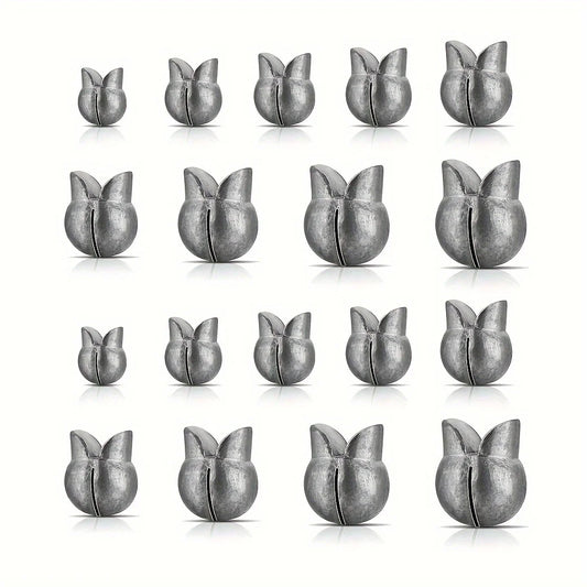50pcs Removable Split Shot Sinker - Clip On Weights for Easy Fishing - Outdoor Accessories- Available In 5 Sizes