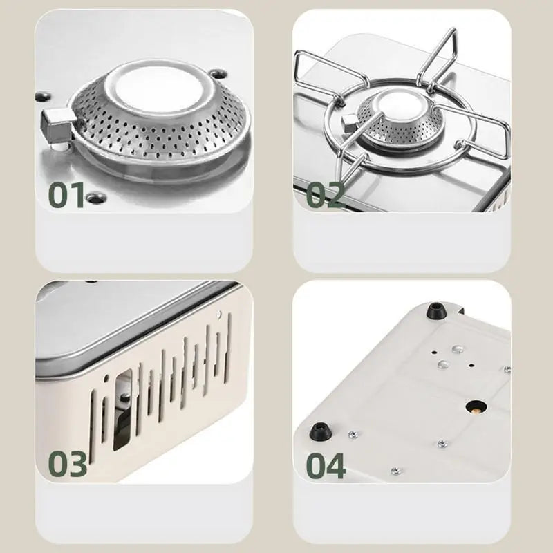 Cassette Furnace Outdoor Portable Gas Stove Travel Camping Picnic Fondue Cassette Furnace Mini Burner BBQ Barbecue Hiking