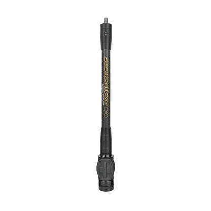 Archery Bow Stabilizer 3k Carbon Fibre Shock Absorber Damp Balance Rod 6/8/10/12/15 Inch for Bow Hunting Shooting Sports
