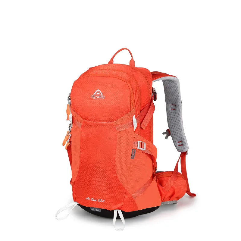 Classic Design Outdoor Backpack 25L Water Resistant Nylon External Frame Backpacking Camping Travelling Hiking Backpack