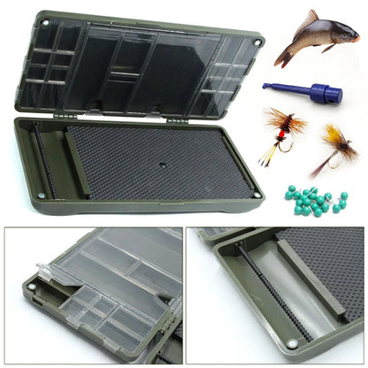 Magnetic Carp Fishing Rig Storage Case Plastic Fishing Rig Board Box Fishing Tackle Storage Organizer Swivels Hook Bait Storage
