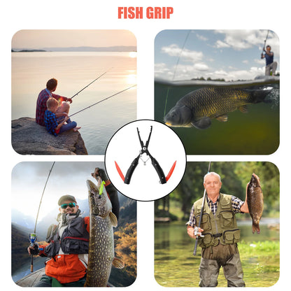 Fishing Pliers Muti-Function Fishing Hook Remover Tool Stainless Steel Fishing Line Cutters Fishing Multitool With Sheath And