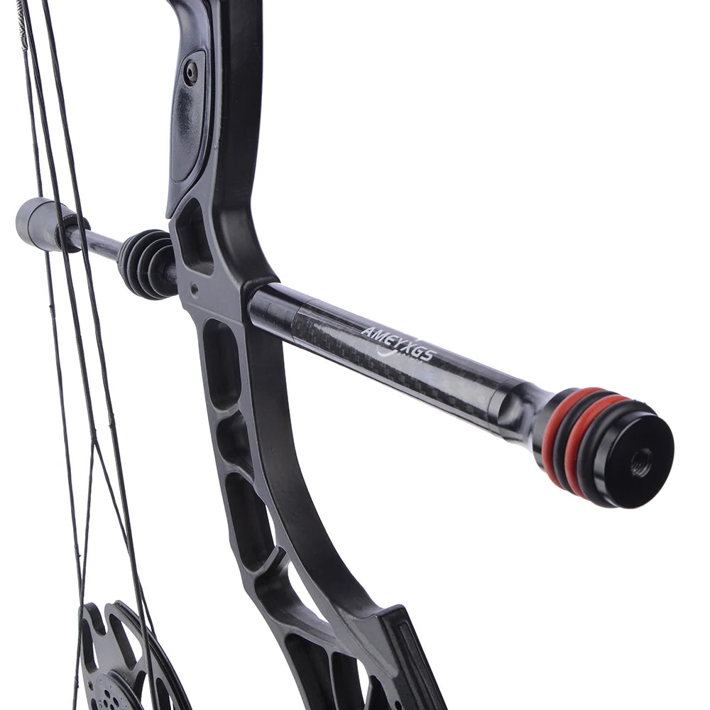 Archery 6/8/10/12 Inch Balance Bar Shock Absorber Rod CNC Stabilizer Carbon for Bow Hunting Shooting Bow Stabilizer Accessories